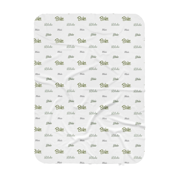 Personalized Name Swaddle Blanket - BLAKE Font style