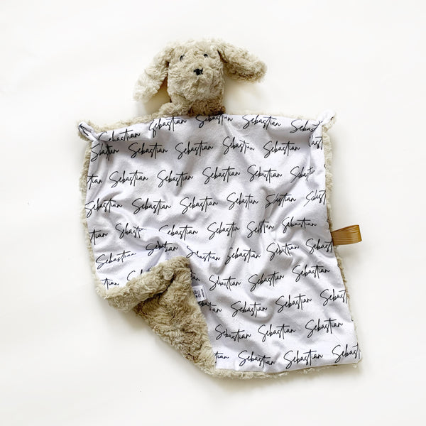 Puppy Lovey - Personalized Name Repeat - Dotboxed