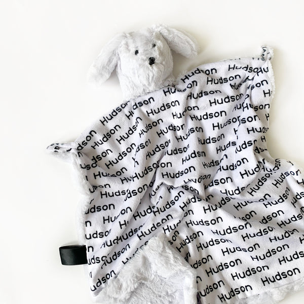 Puppy Lovey - Personalized Name Repeat - Dotboxed