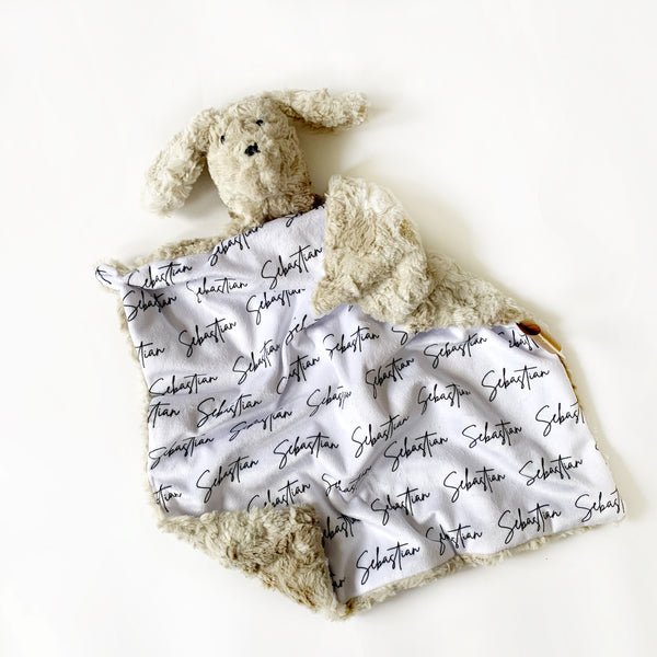 Puppy Lovey - Personalized Name Repeat - Dotboxed
