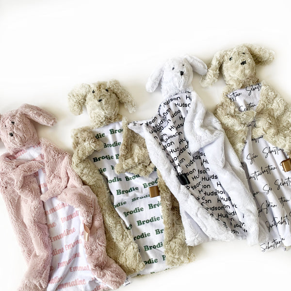 Puppy Lovey - Personalized Name Repeat - Dotboxed