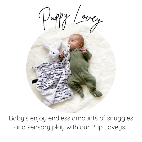 Puppy Lovey - Personalized Name Repeat - Dotboxed