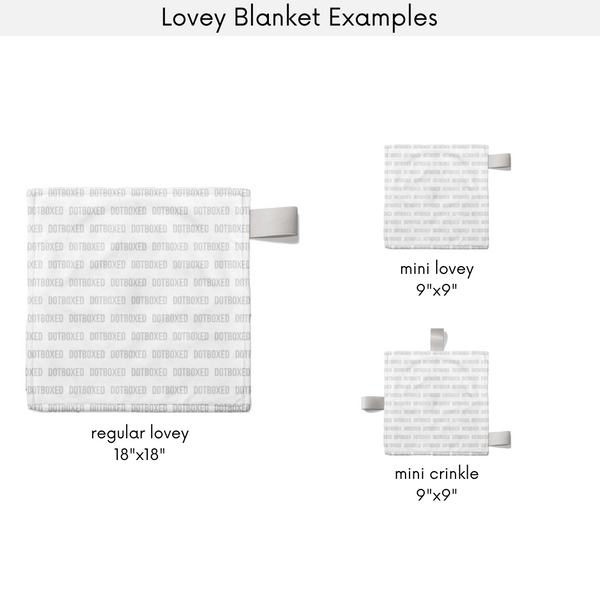 "MADDY" Lovey Minky Blanket -Hearts Collection