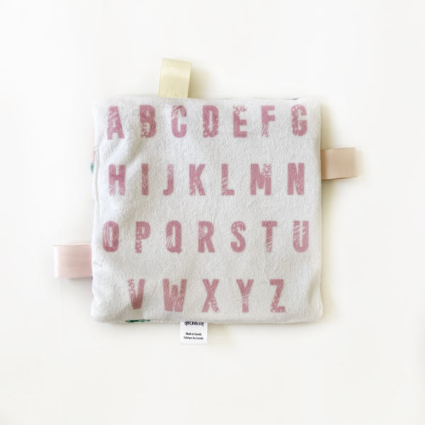 Crinkle Lovey - Muted Portadown Floral on White - Dotboxed