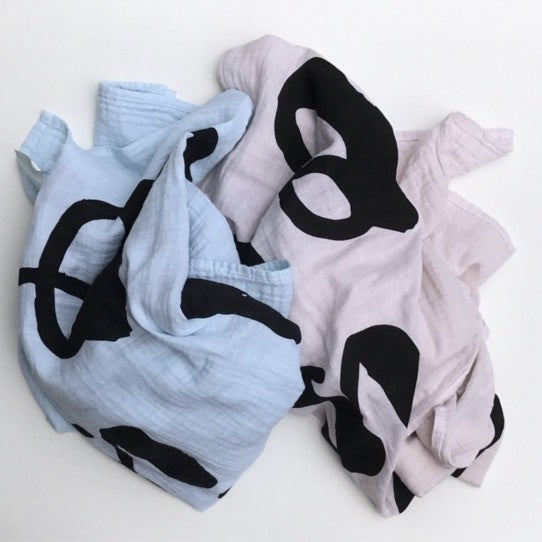 MUSLIN SWADDLE BLANKET - HAND DYED THIS IS LOVE - Dotboxed