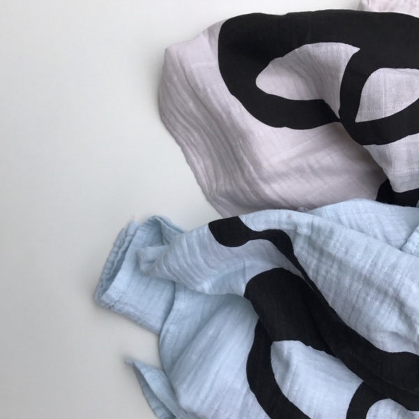 MUSLIN SWADDLE BLANKET - HAND DYED THIS IS LOVE - Dotboxed
