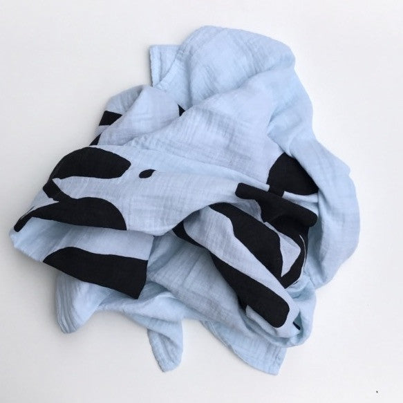 MUSLIN SWADDLE BLANKET - HAND DYED THIS IS LOVE - Dotboxed