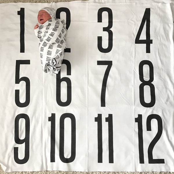 ANNIVERSARY BLANKET - BIG + BOLD NUMBERS - Wholesale - Dotboxed