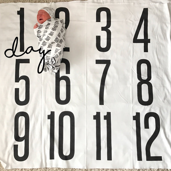 Copy of ANNIVERSARY BLANKET - BIG + BOLD NUMBERS - Dotboxed