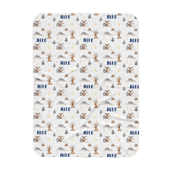 Personalized Name Blanket - ARCTIC FRIENDS - Dotboxed
