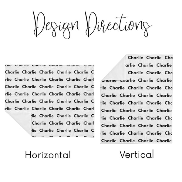 Personalized Name Blanket -  CREAM FLORAL - Dotboxed
