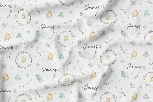 Personalized Name Blanket -  BABY BIRDIE - Dotboxed