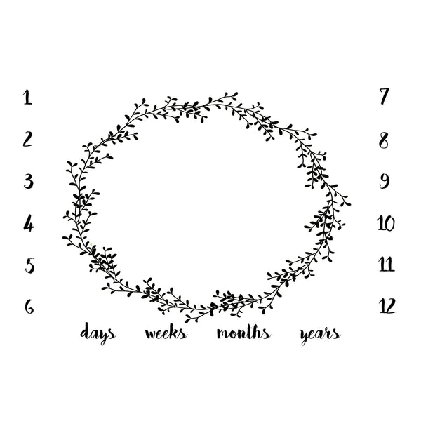 ANNIVERSARY BLANKET - WREATH BLACK - Dotboxed