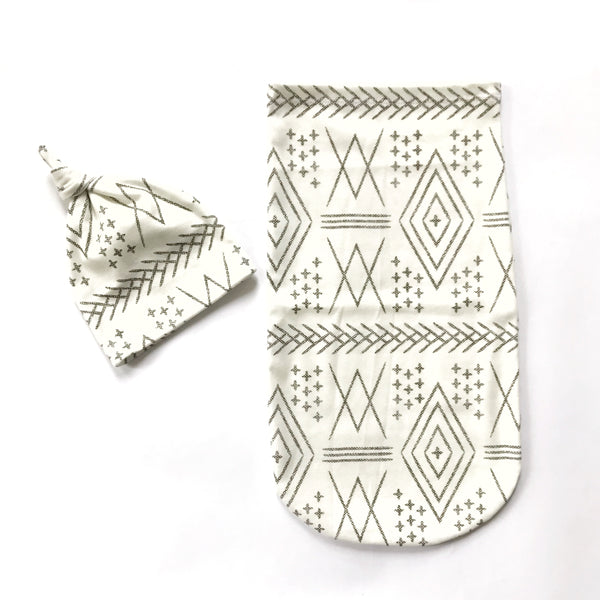 Newborn Sac Set - AZTEC OFF WHITE - Dotboxed