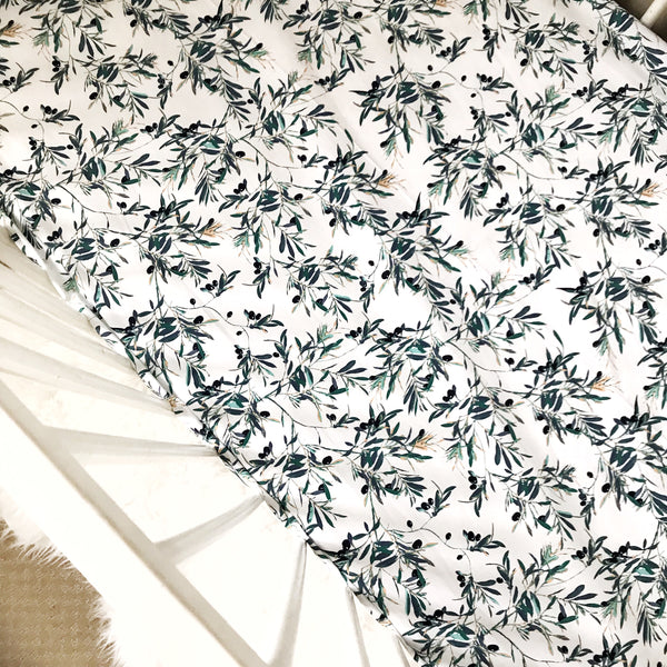 Crib Sheet - Olive Foliage - Dotboxed
