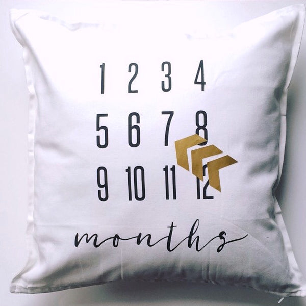 MILESTONE PILLOW ONE OF A KIND - MONTHS - Wholesale - Dotboxed