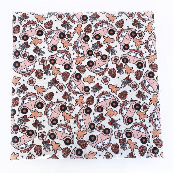 Lovey Blanket - Retro Pink Christmas - Dotboxed