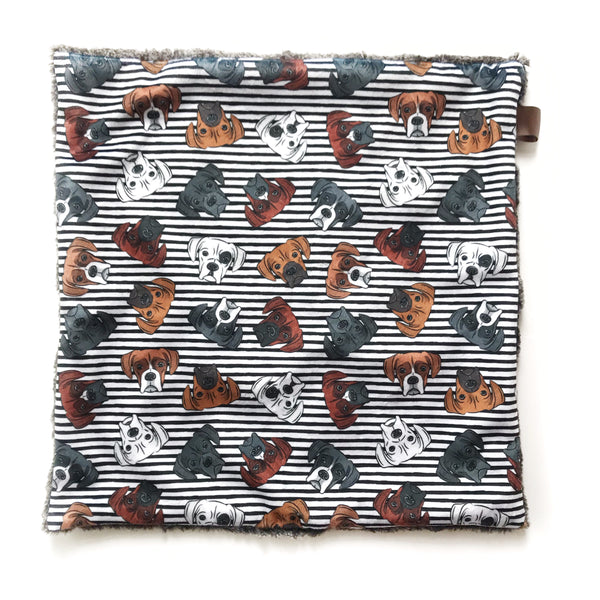 Lovey Blanket - Boxer Dog Stripes - Dotboxed