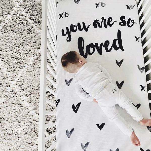 MUSLIN CRIB SHEET - YOU ARE SO LOVED - Wholesale - Dotboxed