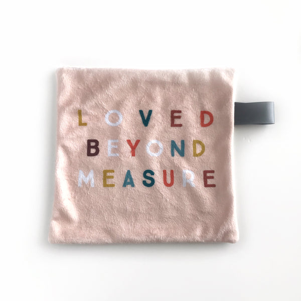 Mini Lovey / Crinkle Lovey - Petal "loved beyond measure" - Dotboxed