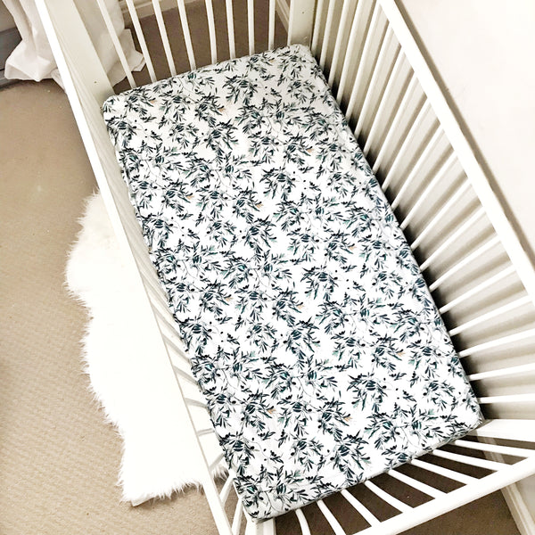 Crib Sheet - Olive Foliage - Dotboxed