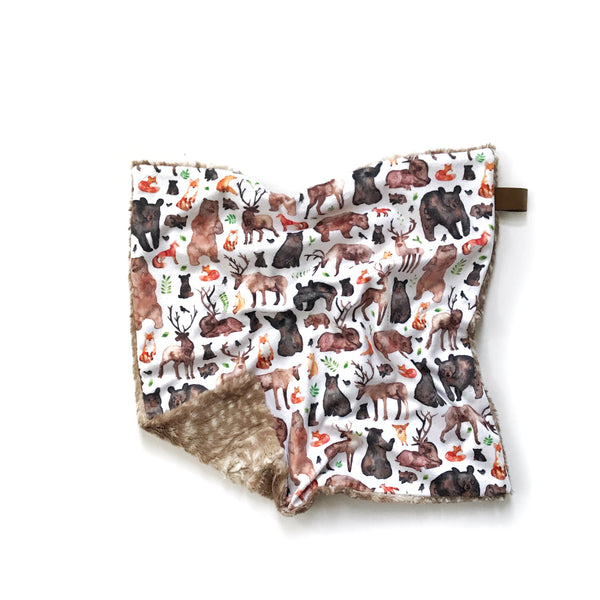 Lovey Blanket - Woodland Animals - Dotboxed