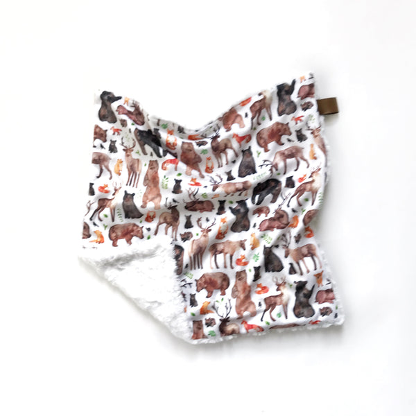 Lovey Blanket - Woodland Animals - Dotboxed