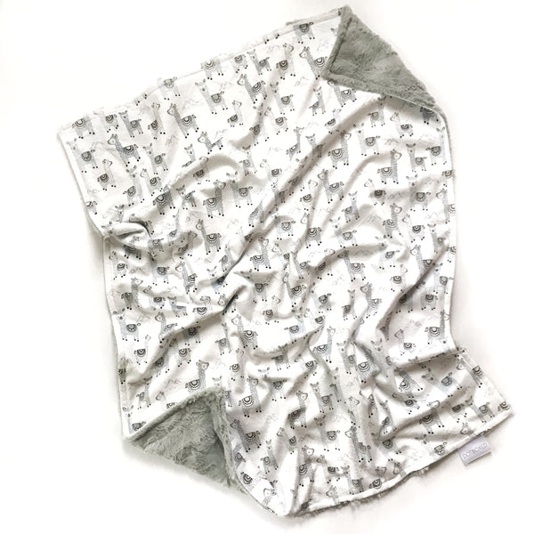 Minky Blanket - Alpaclettes - Dotboxed