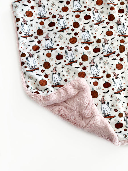 Lovey Blanket -  Cruising Halloween Ghosts - Dotboxed