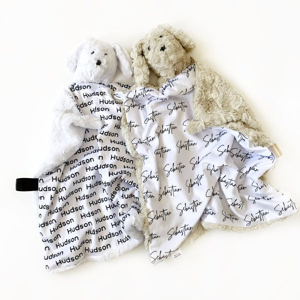 Puppy Lovey - Personalized Name Repeat - Dotboxed