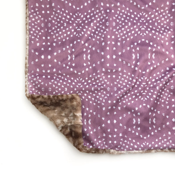 Lovey Blanket - Mauve Boho Tile