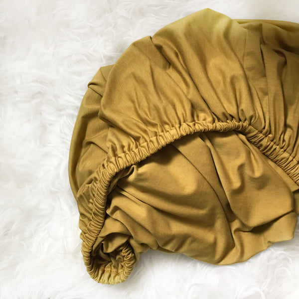 Bamboo Crib Sheet - Gold Palm ***** - Dotboxed