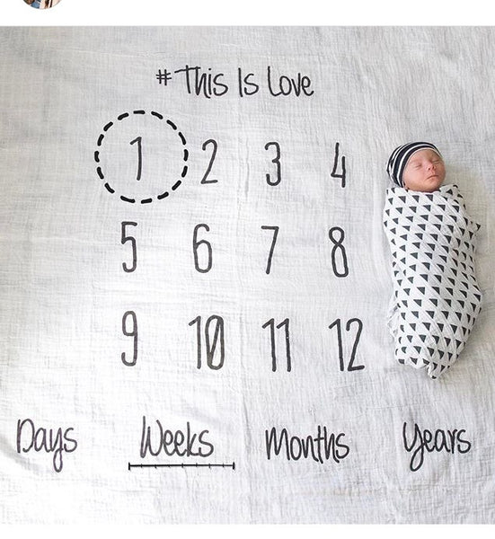 ANNIVERSARY BLANKET - THIS IS LOVE (COTTON MUSLIN) - Dotboxed