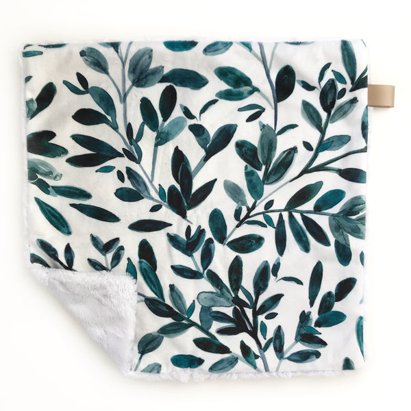 Lovey Blanket - Deep Jade Sprigs - Dotboxed