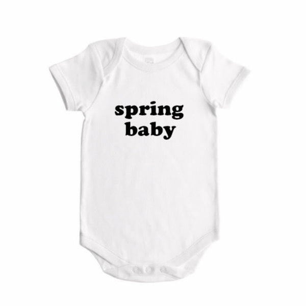 spring / summer / fall / winter  baby seasons announcement BODYSUIT - Dotboxed