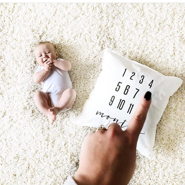 MILESTONE PILLOW ONE OF A KIND - MONTHS - Wholesale - Dotboxed